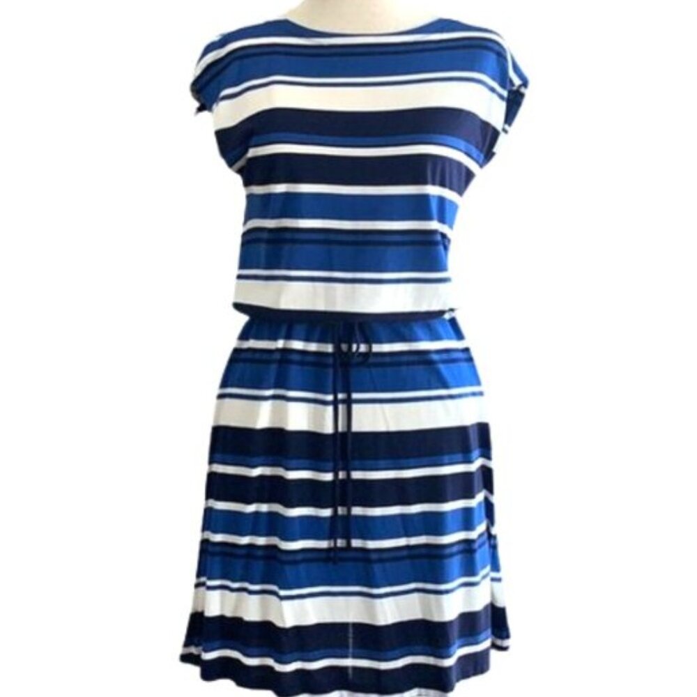 Gap Blue and White Striped Dress NEW